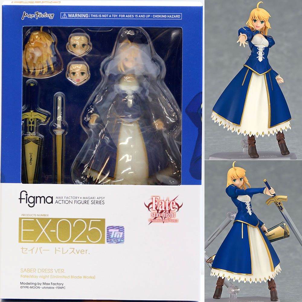 figma EX-025 セイバー ドレスVer. Max Factory Figma EX-025 Fate Stay Night FGO Altria Saber Dress