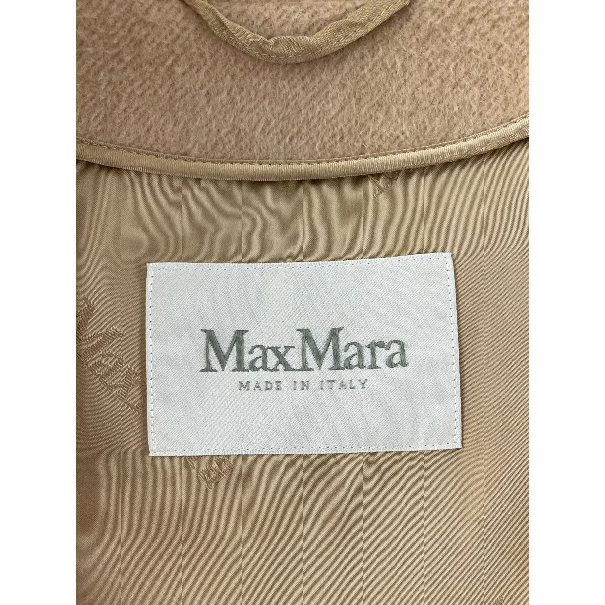 Max Mara マックスマーラ 10860409 ベージュ キャメルxウールxアンゴラ ショートコート 42