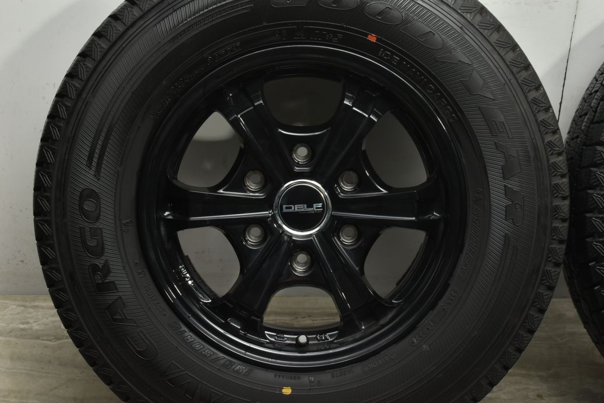 バリ溝 美品】DELF 15in 6J +33 PCD139.7 グッドイヤー アイスナビ
