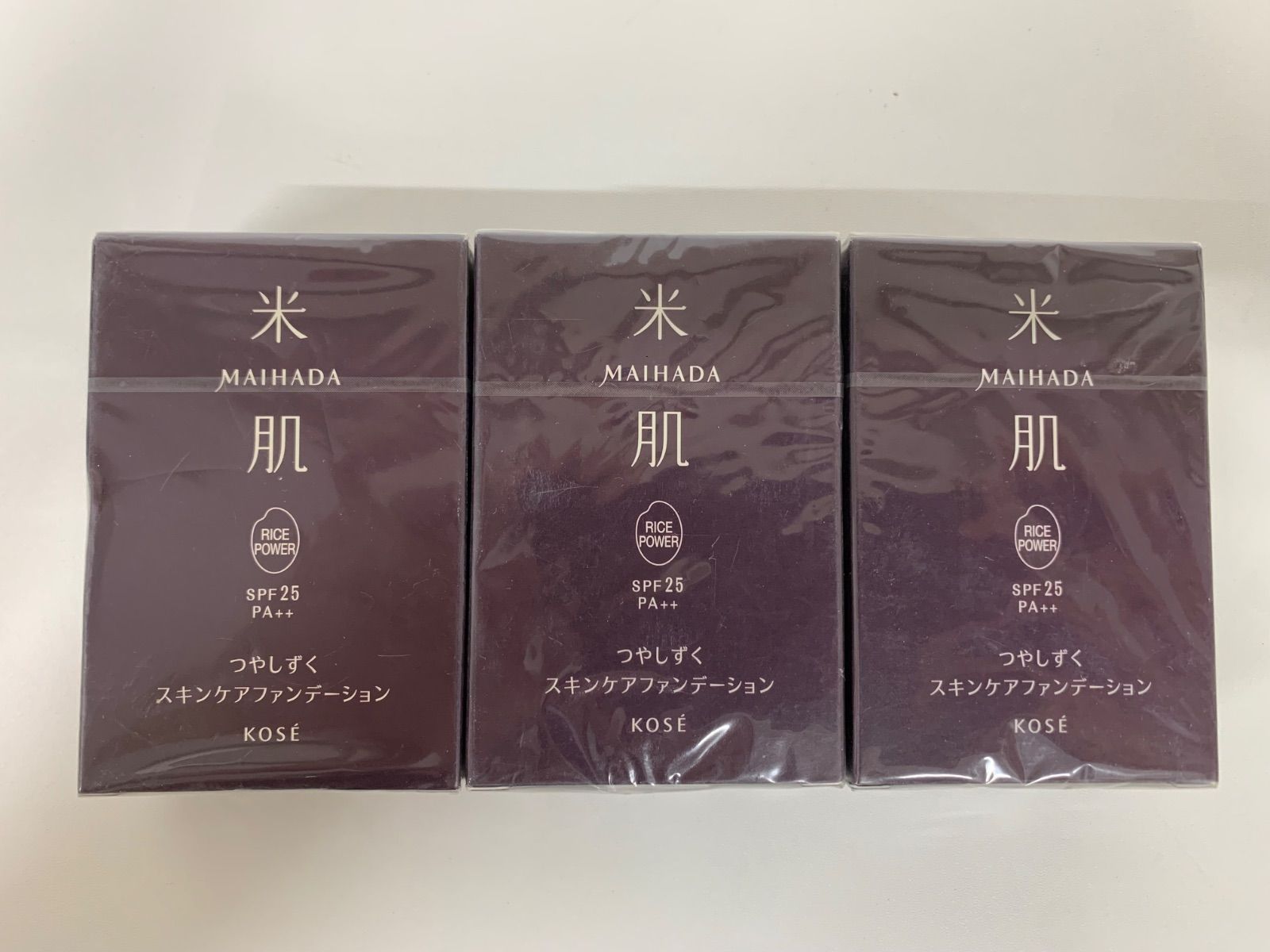 B825 K 米肌 MAIHADA つやしずく スキンケアファンデーション BO-305 25ml 計3点セット