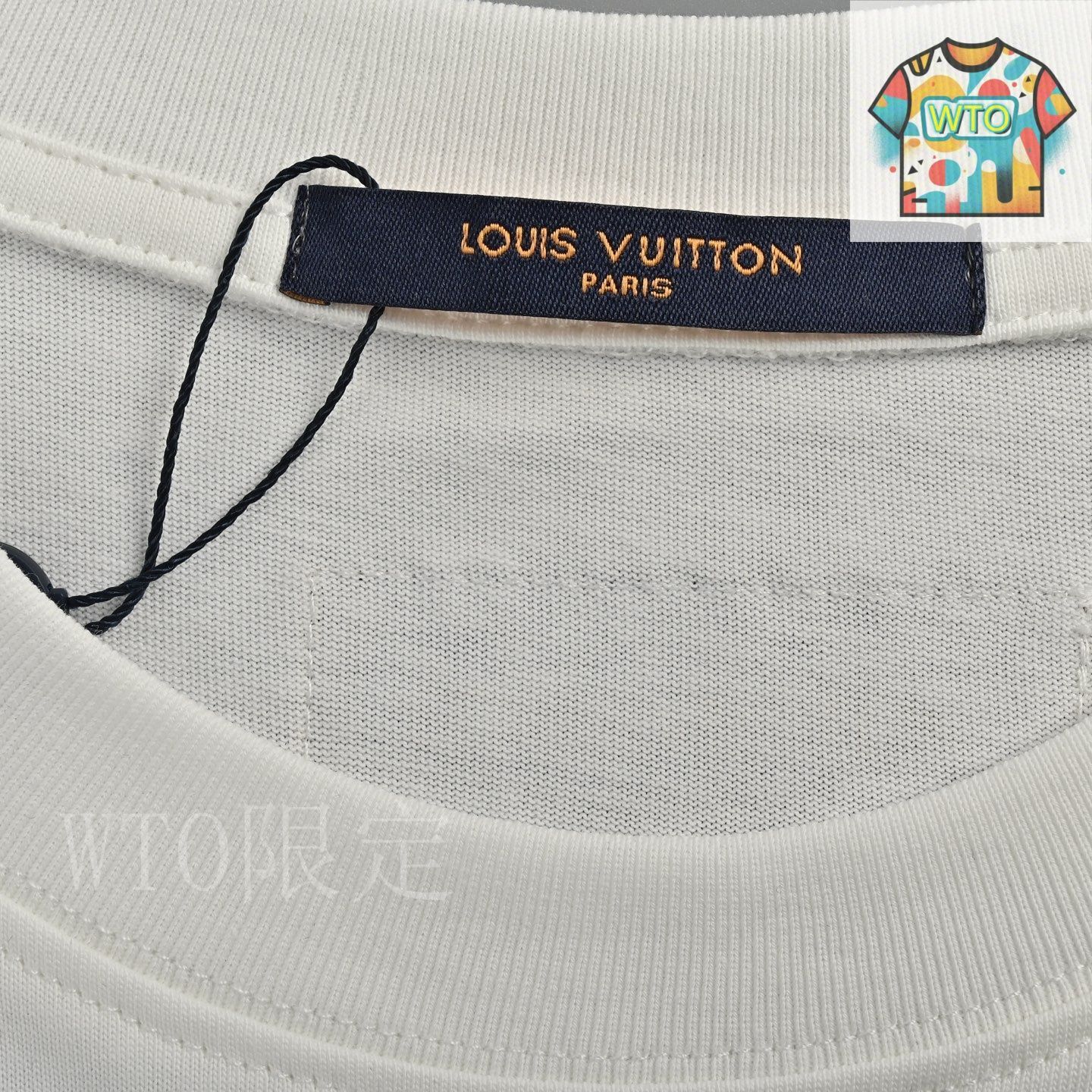 今日特価】Louis Vuitton / ルイヴィトン 25ss 前後刺繍ロゴ T