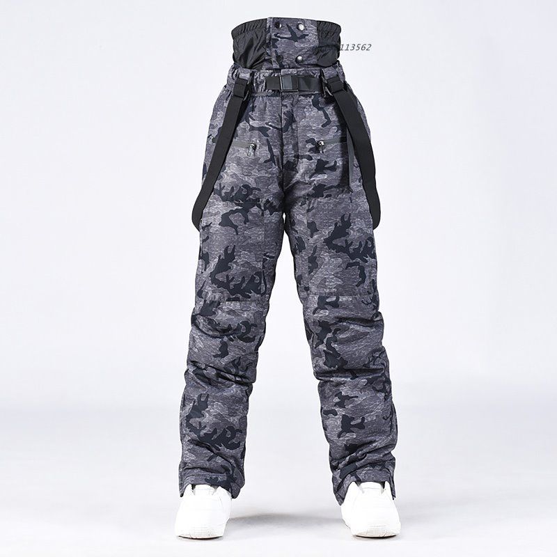 スキーウェア パンツ 厚手 メンズ レディース 迷彩柄 ロングパンツ 雪遊び ストレッチパンツ スノーウェア 防寒 スポーツウェア 単品 スノボ スノーボードウェア pai5a113562
