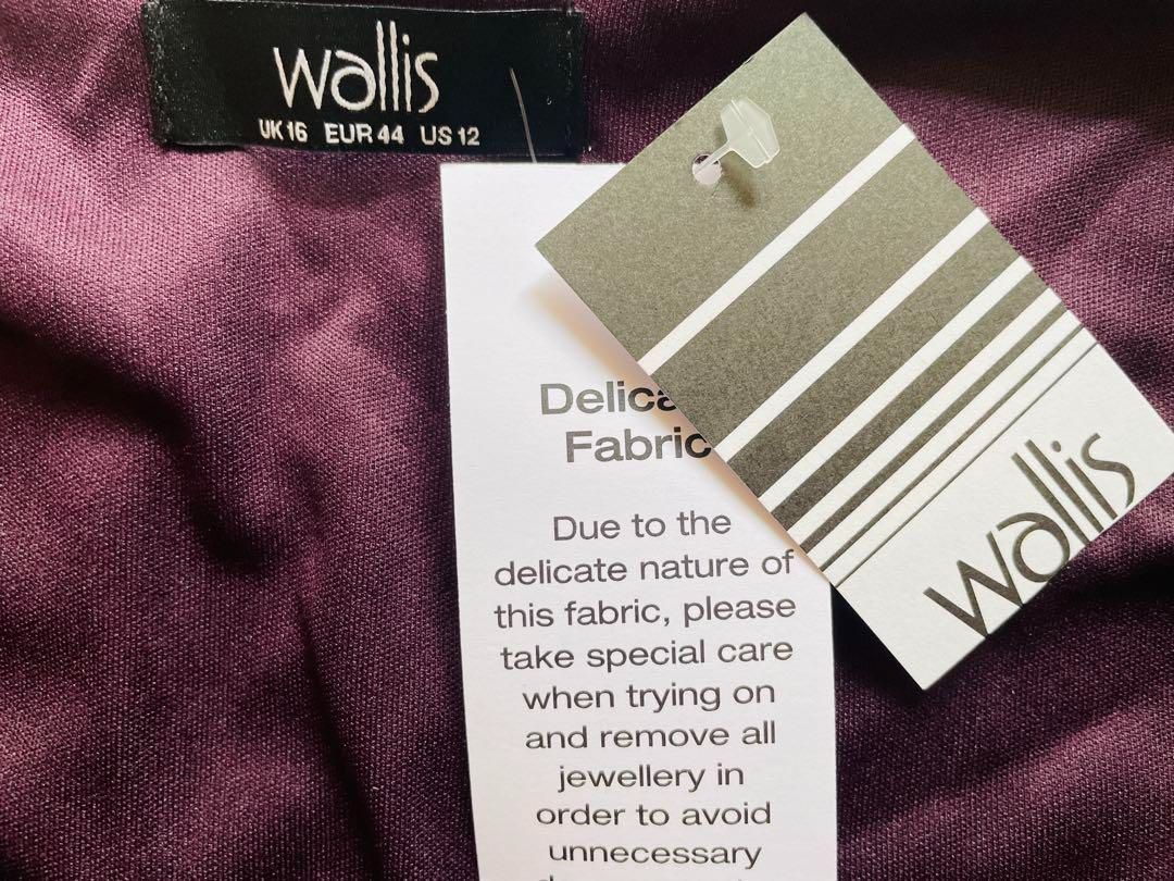 秋冬最適 上品パープルドレープジャージーカシュクールドレス3L