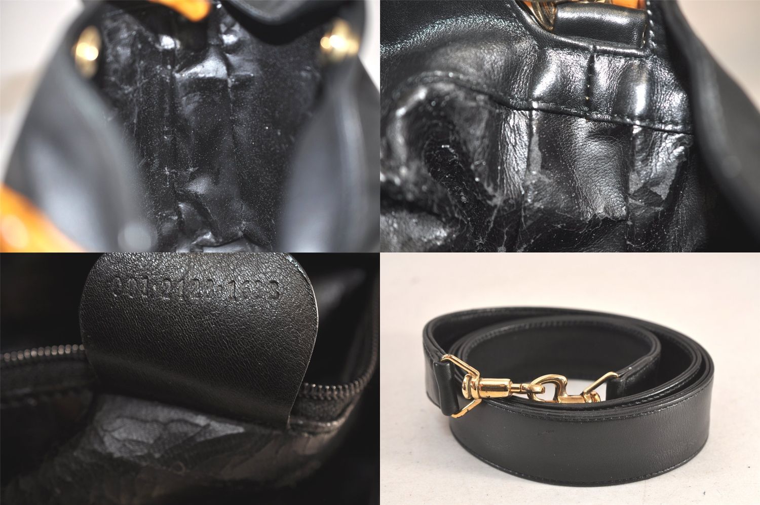GUCCI グッチ バンブー 2Way ショルダーハンドバッグ 財布