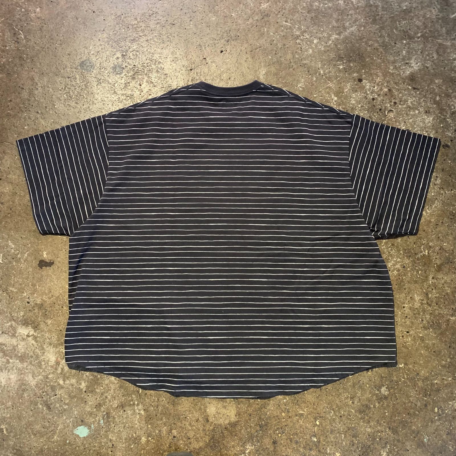 SEE SEE SUPER BIG ROUND BORDER TEE ネイビー XL シーシー 公式