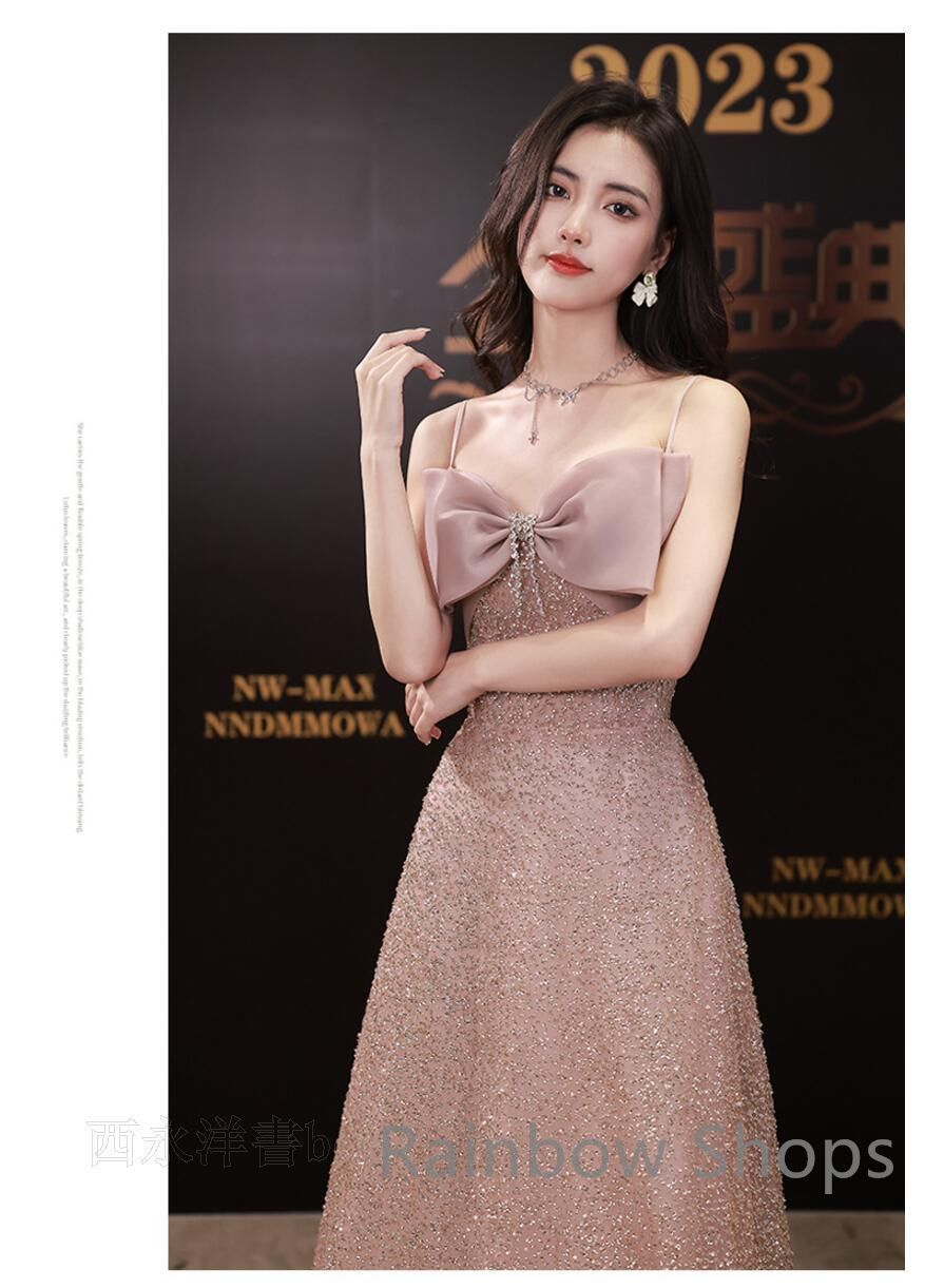 【新品未使用】ロングドレス ドレス★演奏会★イブニングドレス おしゃれ 演奏会ドレス★結婚式★ピアノ発表会 きれいめ お誕生日 プレゼント 記念日 ドレス 撮影 パーティードレス 演出会 同窓会 花嫁