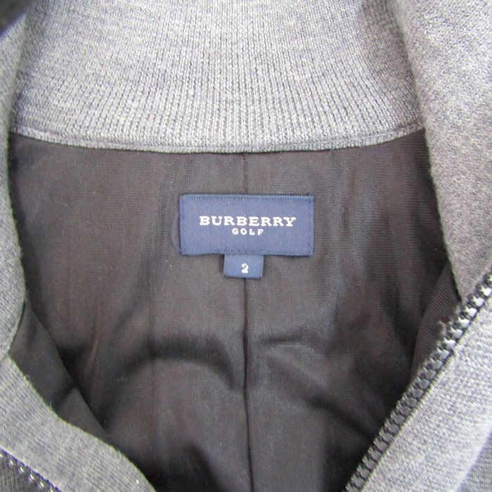 バーバリーゴルフ セーター トップス ハーフジップ ハイネック ゴルフウエア メンズ 2サイズ グレー BURBERRY GOLF バーバリーゴルフ セーター トップス ハーフジップ ハイネック