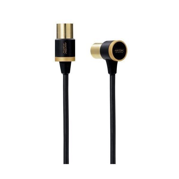 5個セット エレコム TV接続用アンテナケーブル DH-ATLS48K20WHX5 4K8K対応TV用アンテナケーブル（長尺モデル） - DH-ATLS48K100BK