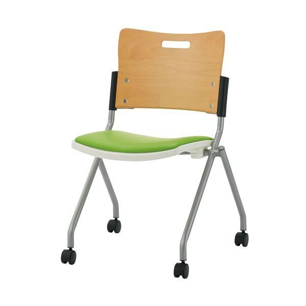 JTX 889021)会議イス FRS-10 YG イエローグリーン ■▼210-4559 FRS-10 YG 1台 ☆ポイント最大16倍☆送料無料-会議イス FRS-10 YG イエロー