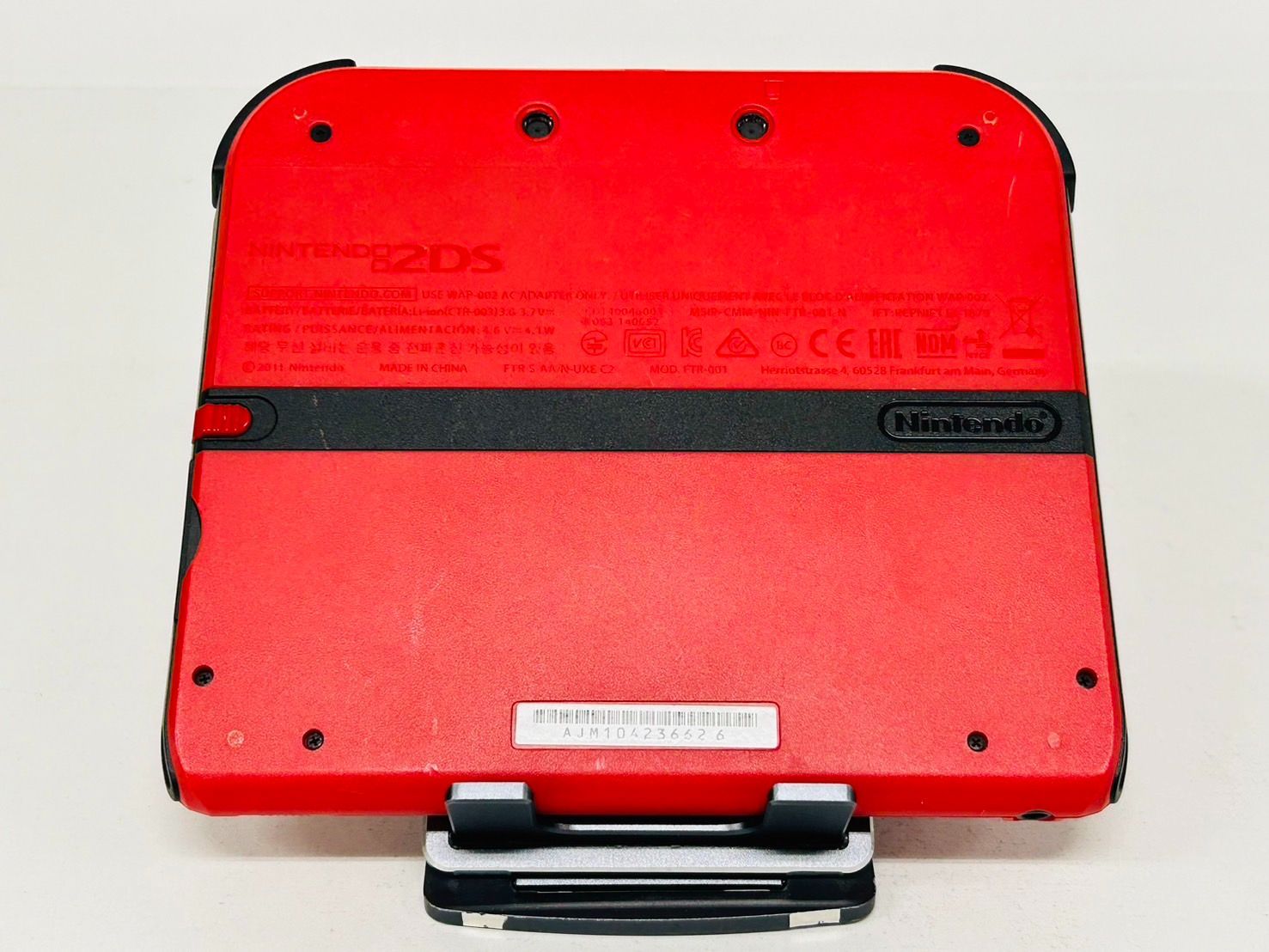 Nintendo 2DS レッド/Red 本体 動作確認/初期化済み 箱付き