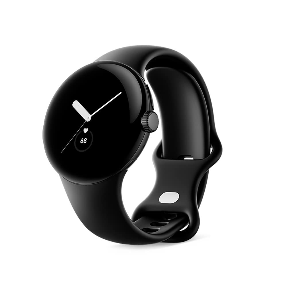 Google グーグル Pixel Watch 心拍計 Matte Black ステンレス ケース | Obsidian アクティブ バンド Wifi GA03119-TW Matte Black ステンレス ケース|Obsidian アクティブ バンド