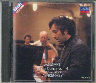 CD アシュケナージ モーツァルト ピアノ協奏曲第1-4番 F32L20320
