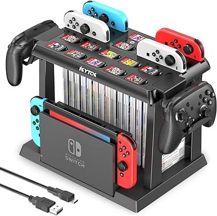 ブラック Switch収納スタンド Kytok Joy-Con充電スタンド Switchドック