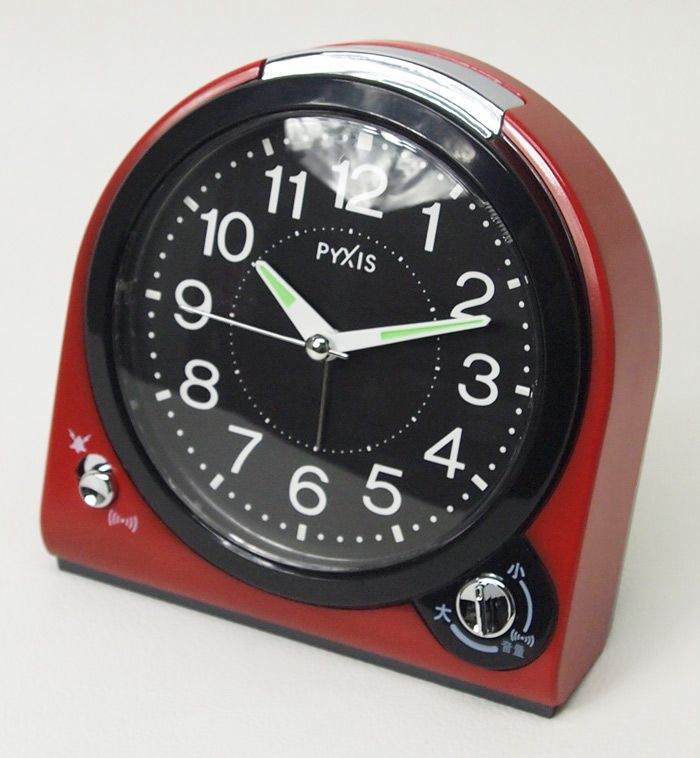 新品　セイコー　目覚まし時計【PYXIS/ピクシス】NQ705R 赤