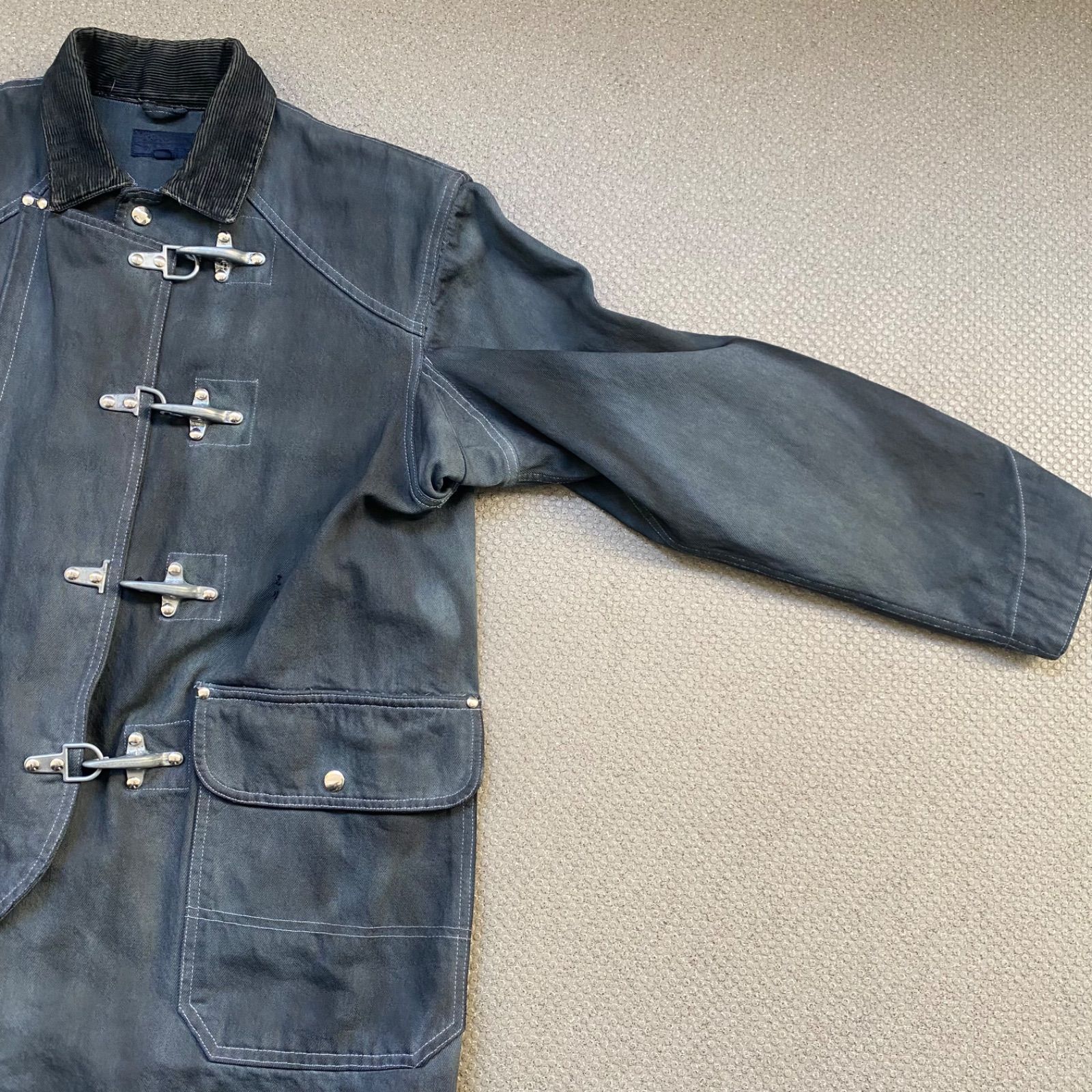 vintage polo ralph lauren denim fireman jacket 80s 90s - メルカリ