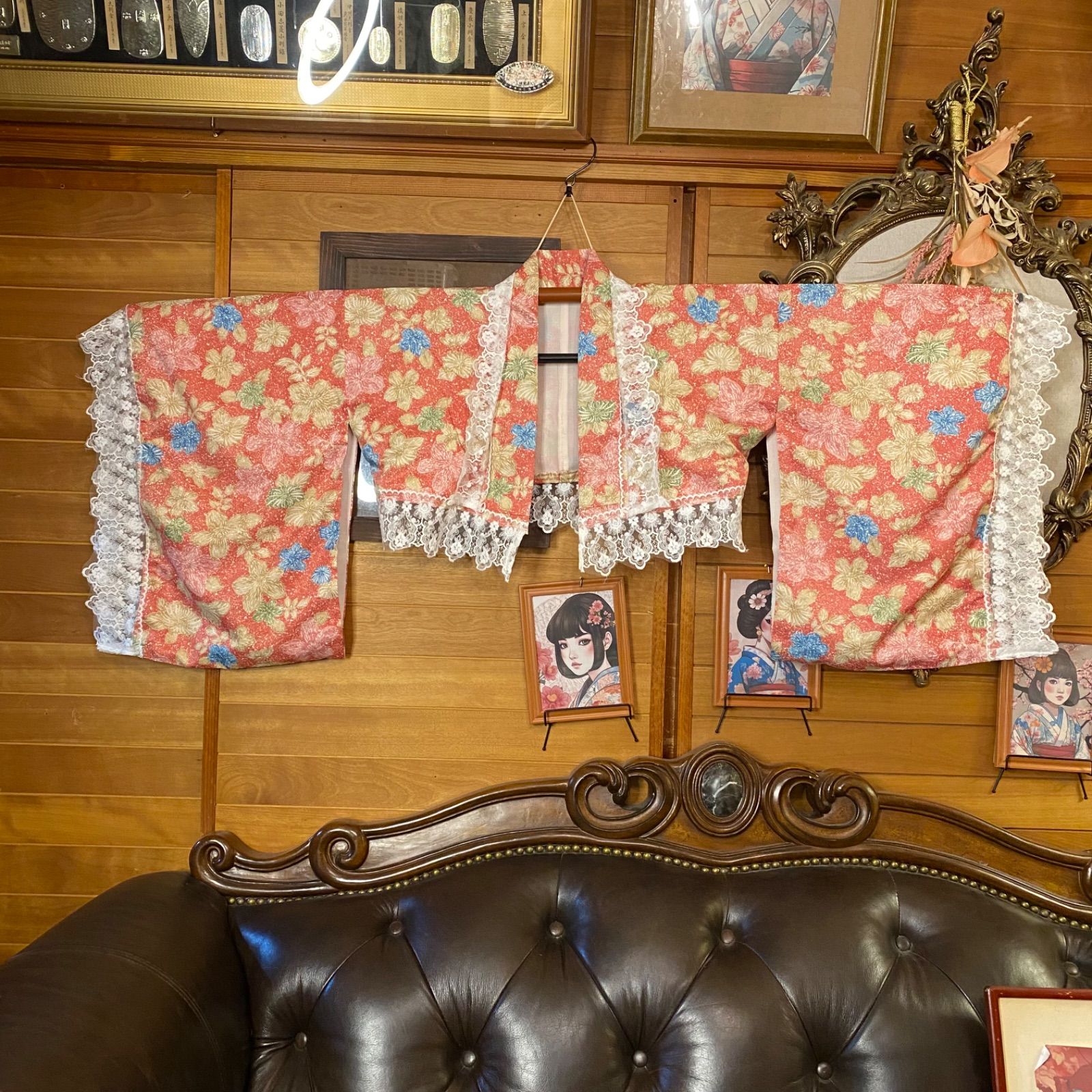 切り替え コーラル菊×ペールピンク