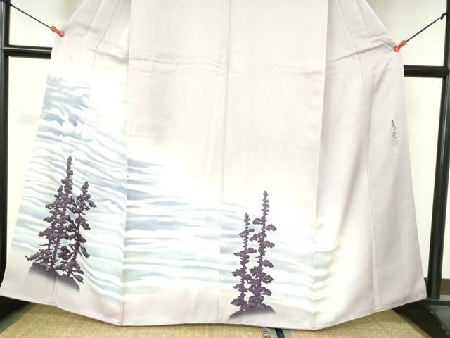 平和屋着物□訪問着 作家物 風景文 暈し染め 正絹 逸品 DAAX1148op