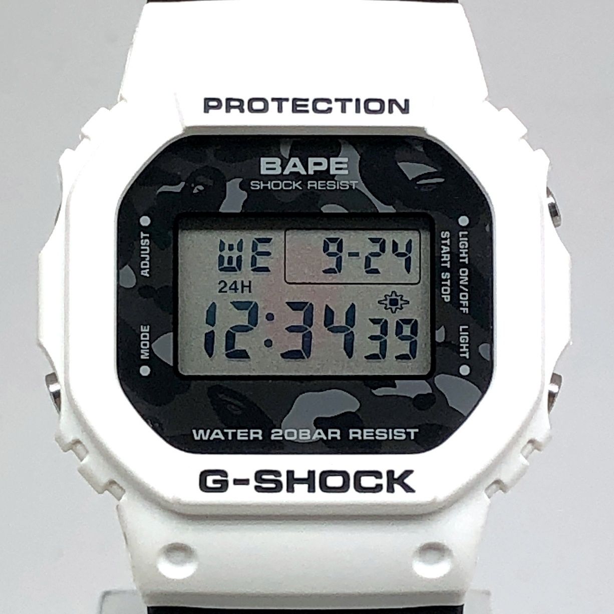 G-SHOCK ジーショック DW-5600VT A BATHING APE BAPE コラボモデル NFS 1000本 ホワイト ブラック 迷彩 2007年1月発売