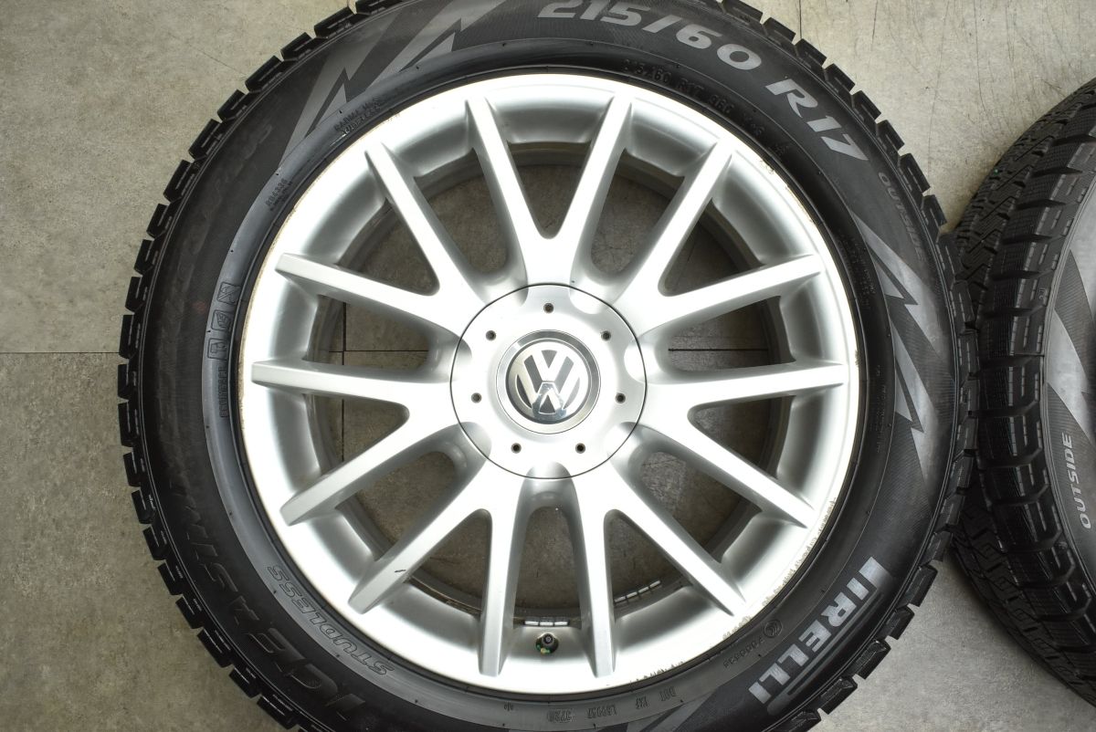 車 ゴルフ7.5 ハイラインマイスター 純正アルミホイール 17インチ ②