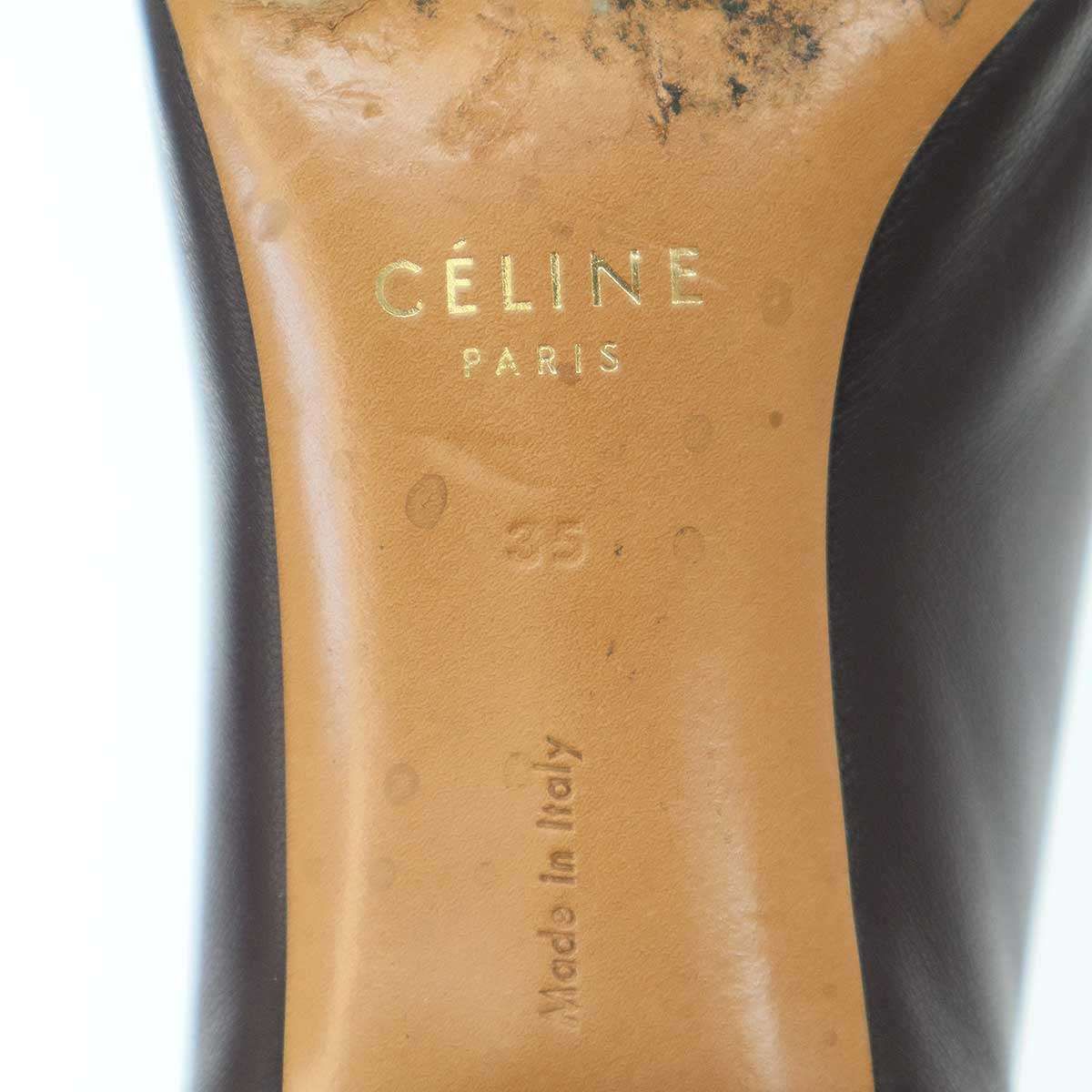 CÉLINE ブラウンレザー ポインテッドトゥシューズ CÉLINE ブラウンレザー ポインテッドトゥシューズ 楽天市場】【7