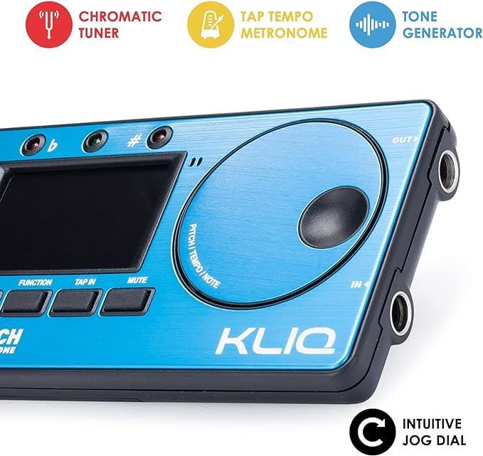 KLIQ Music Gear - 全楽器用メトロノームチューナー - ギター、ベース