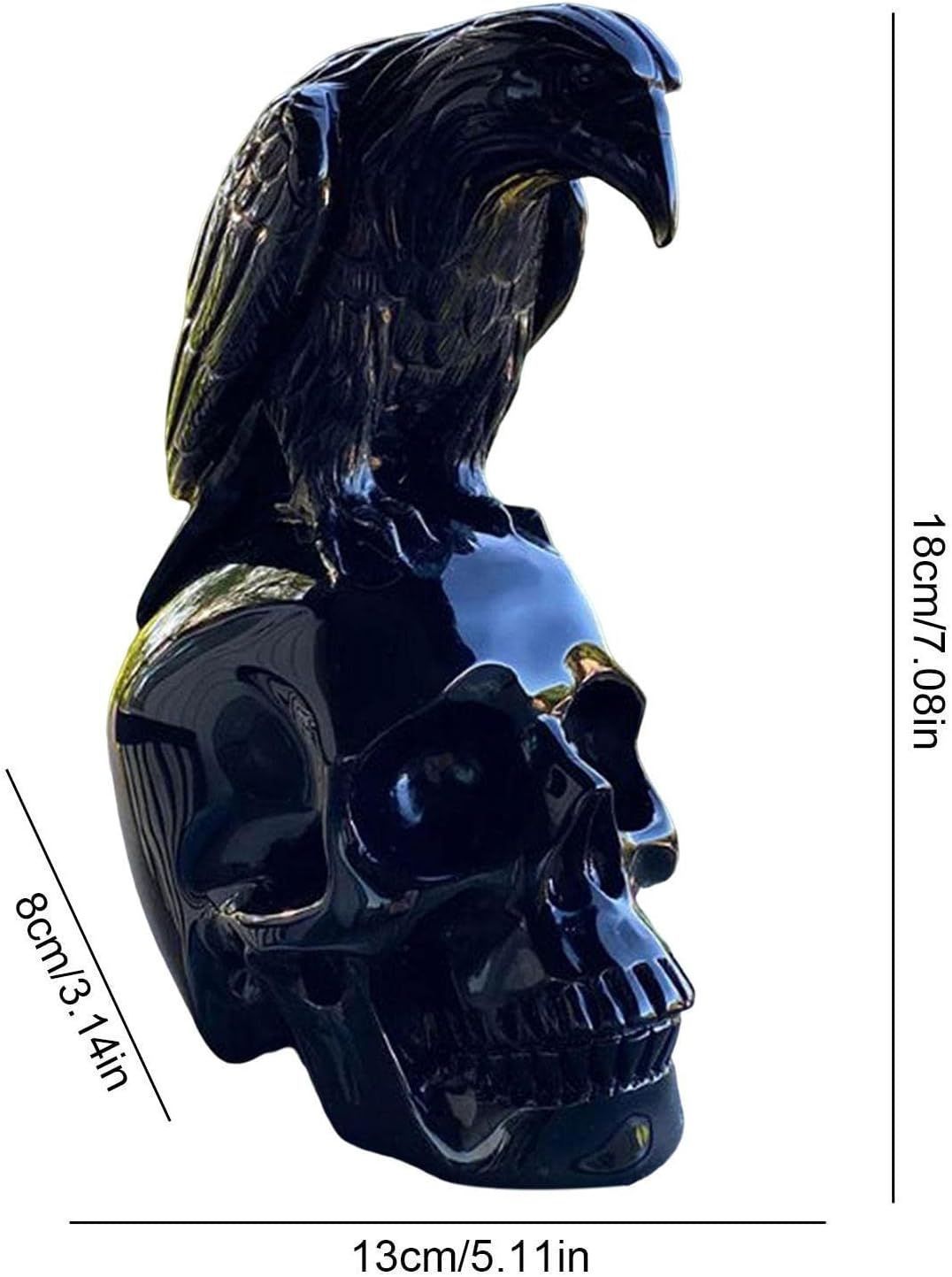 カラス ガイコツ ドクロ 頭蓋骨 インテリア 装飾 置物 ハロウィン ハロウィーン 仮装 パーティー スケルトン 不気味 レイヴン ホームデコレーション 黒 置物 オーナメント ハロウィン カラス 置物 骨 カラスハロウィン 置物スカル特殊雑貨個性