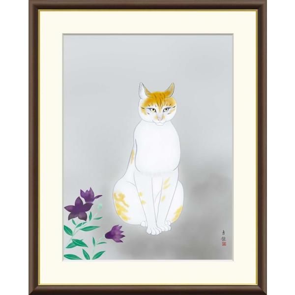 高精細デジタル額装版画 日本の名画 小林古径 (こばやしこけい) 「 猫
