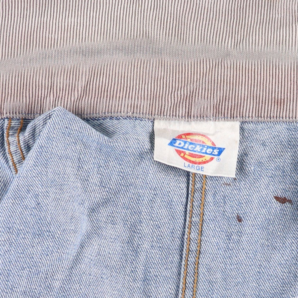 古着 80~90年代 ディッキーズ Dickies デニムカバーオール メンズL相当