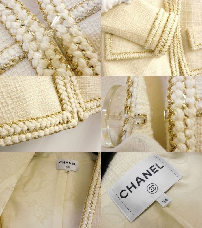 CHANEL シャネル P56911 V30555 □ ココボタン サイズ34 ツイード