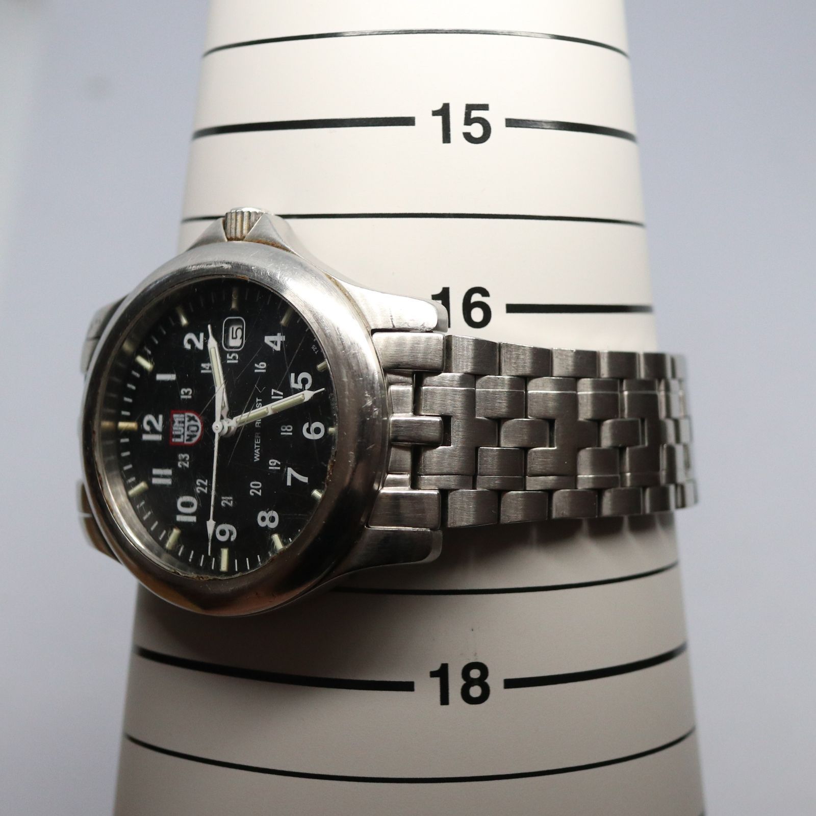 稼働品】LUMINOX ルミノックス 1750 希少品 FIELD H3 mbm SS シルバー