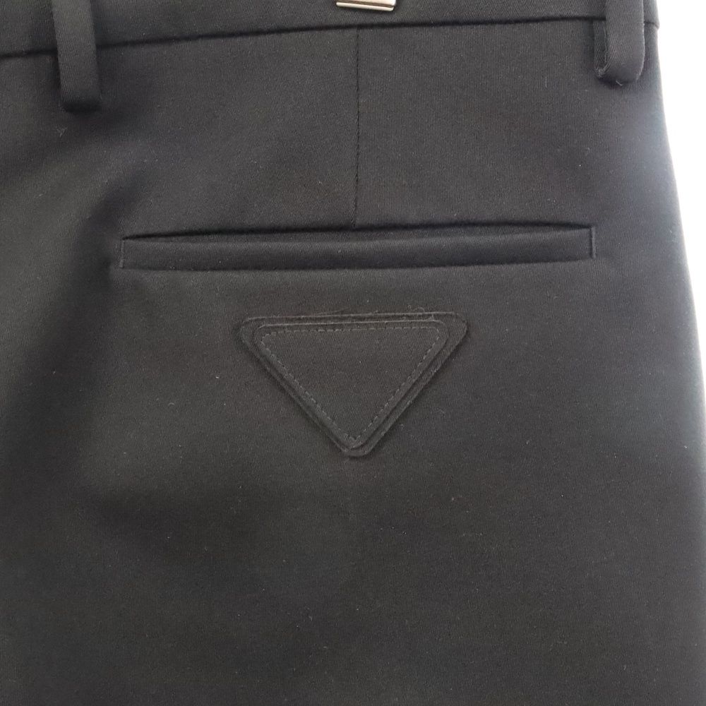 PRADA (プラダ) 22SS 三角プレートギャバジンストレッチロングパンツ