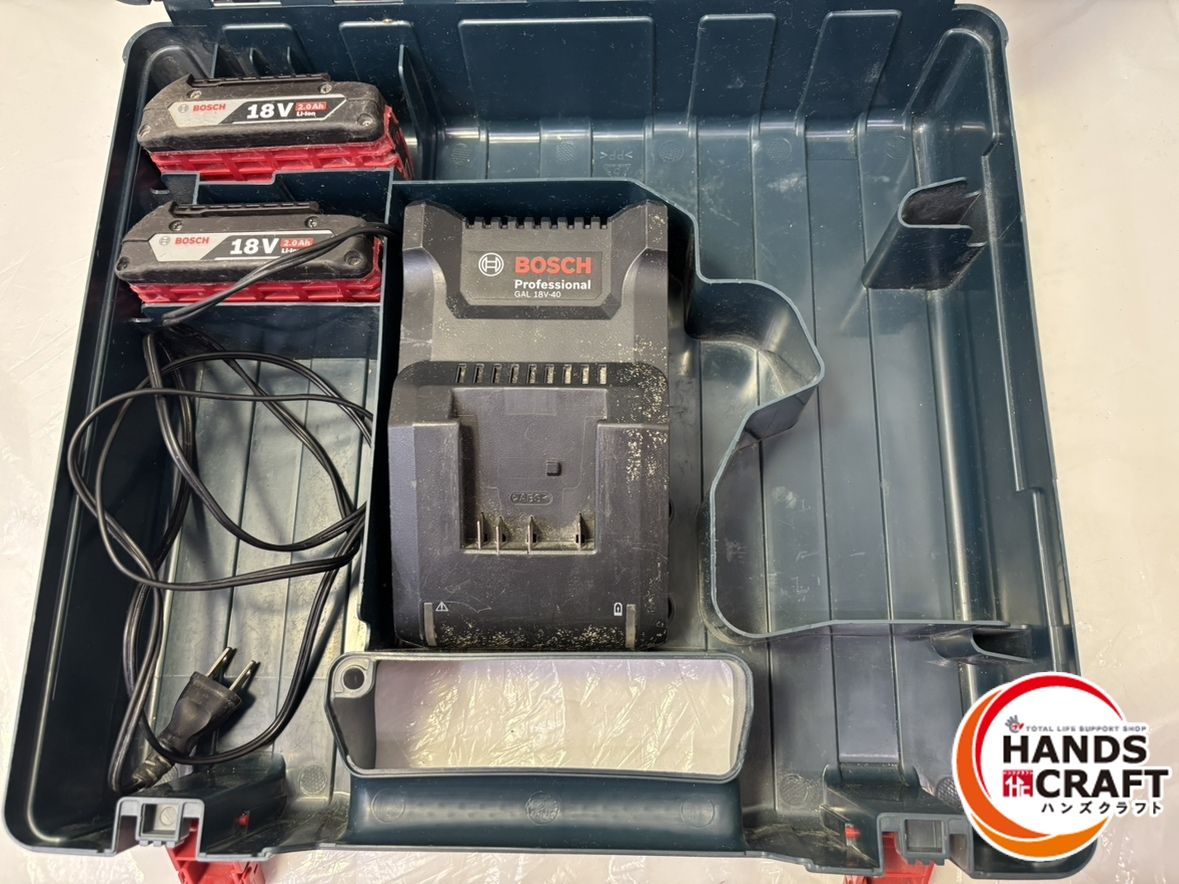 ボッシュ GDR18V-160 コードレスインパクトドライバ 2.0Ahバッテリー2個 充電器 ケース付き