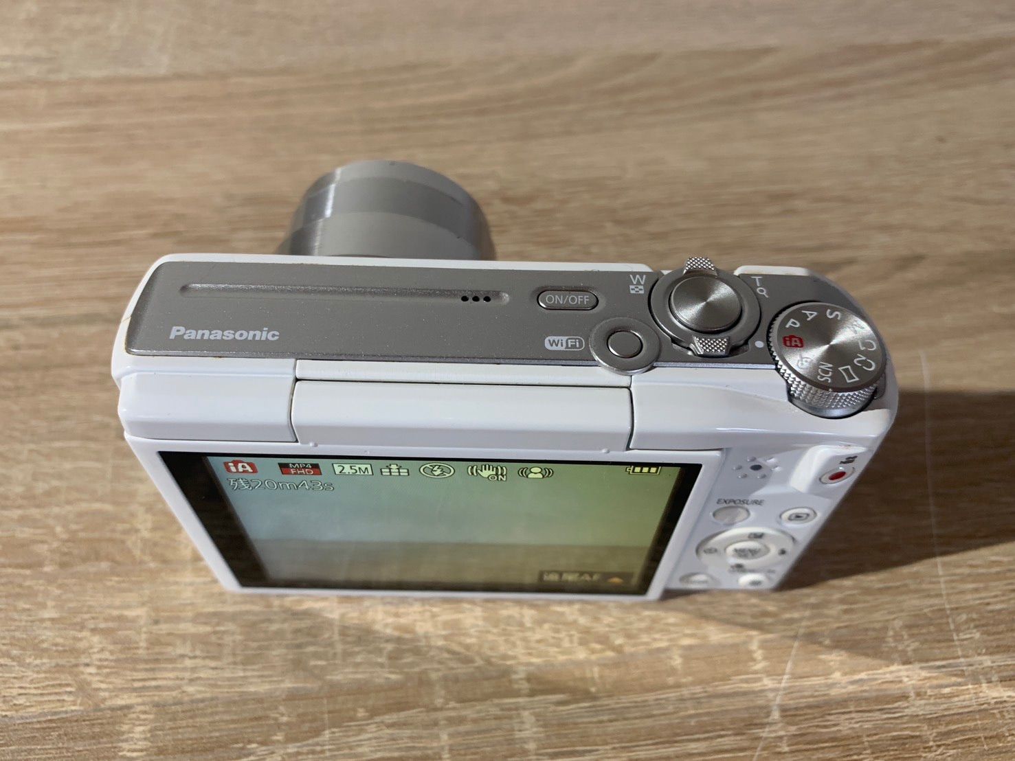 5824 Panasonic Lumix DMC-TZ57 ホワイト デジカメ 動作確認済み