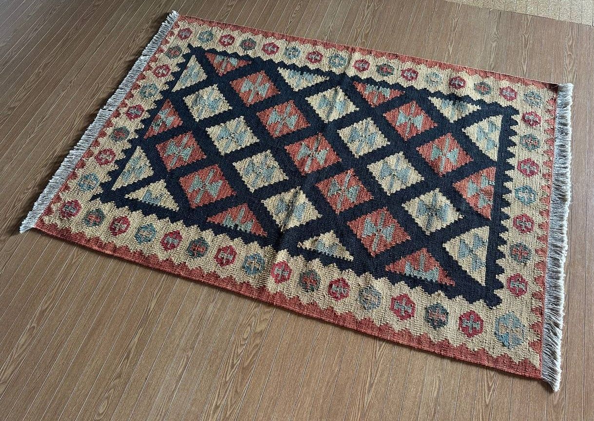 2025，豊富な 【177×125】イラン直輸入★シーラーズ産キリム・KILIM■3012-36-H ラグ・カーペット