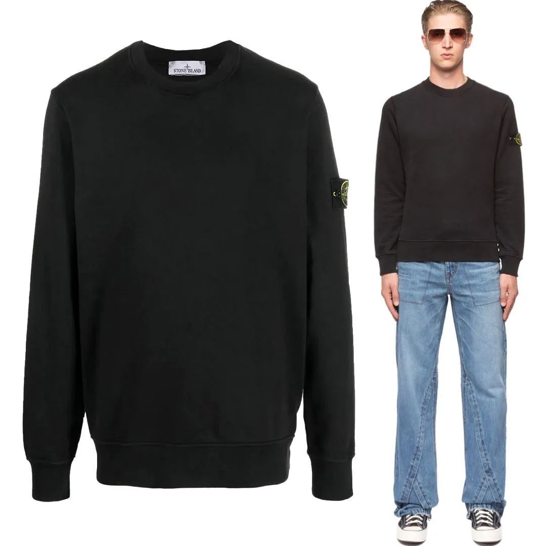 【専用】送料無料 6 STONE  ストーンアイランド 771563020 V0029 ブラック トレーナー スウェット size M 6 STONE ISLAND ストーンアイランド 771563020 V0029 ブラック