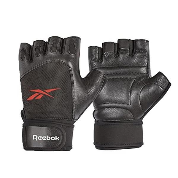 (送料込)L リーボック(Reebok) トレーニンググローブ リフティンググローブ 【ブラック/レッド】 Lサイズ TKS91RB053 L