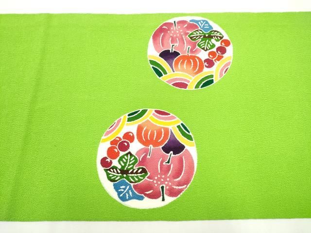 平和屋着物○九寸開き名古屋帯 型染め 成物 正絹 逸品 CAAY9619hy