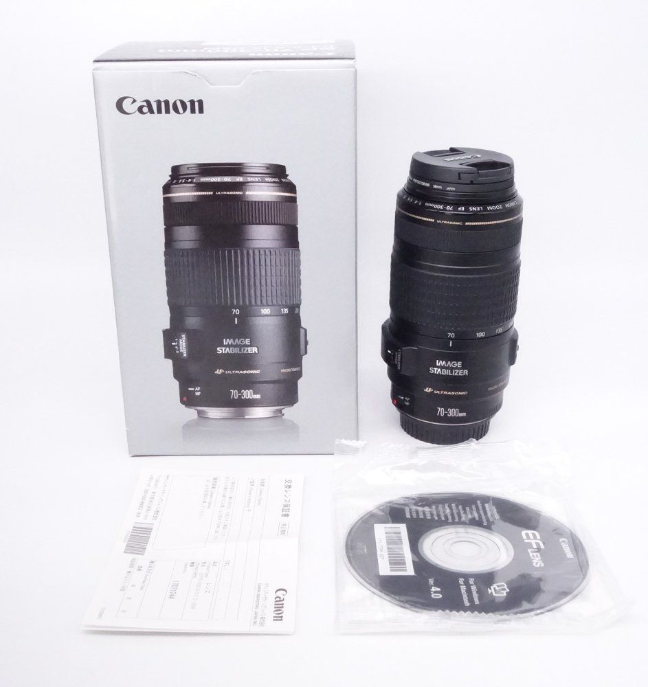上品 キヤノン Canon 望遠ズームレンズ EF 70-300mm F4-5.6 IS USM フルサイズ対応 D090042A1