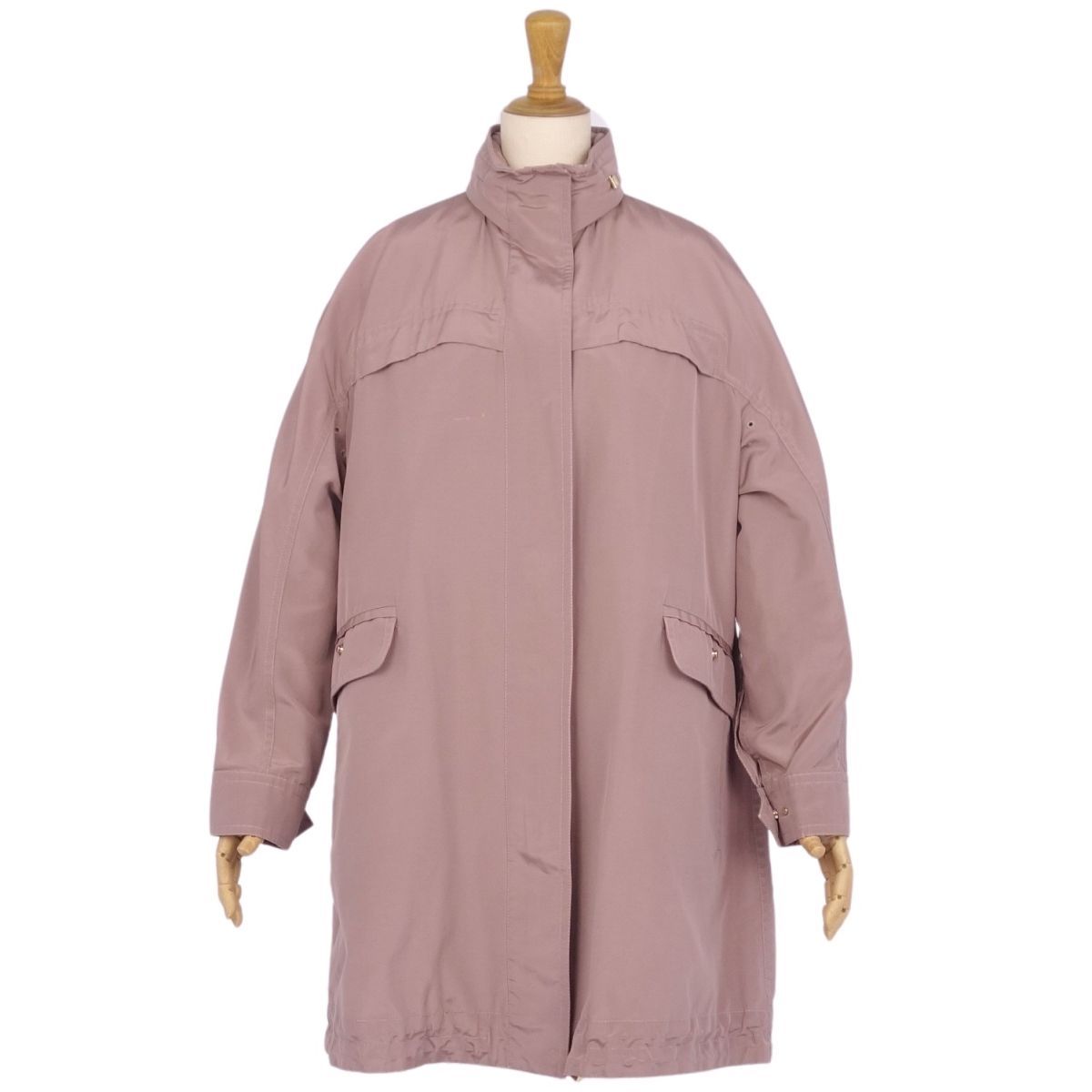 ロロピアーナ Loro Piana ロングコート ジップアップ シルク コットン  