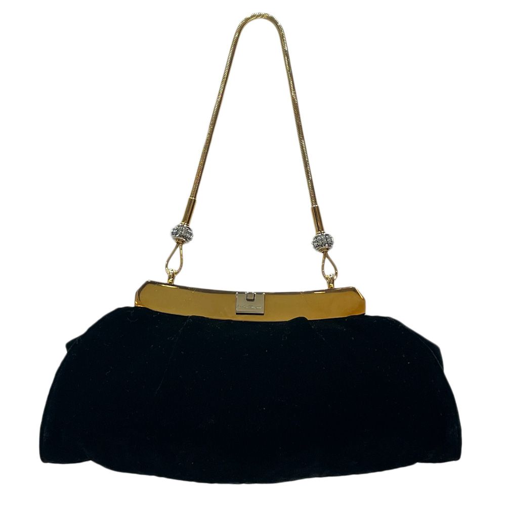 Salvatore Ferragamo ショルダーバッグ ロゴ プレート ビジュー金具 