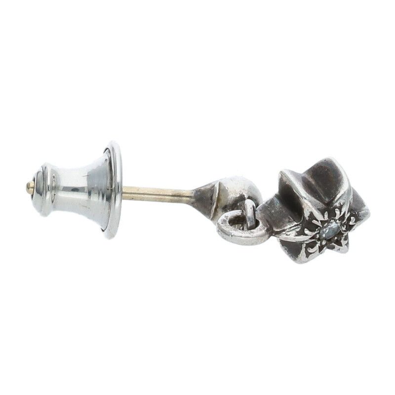確実正規品　クロムハーツ TNY STR DRP 1/タイニースタードロップ クロムハーツタイニースタードロップイヤリング（ピアス