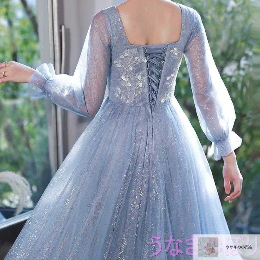 長袖 イブニングドレス