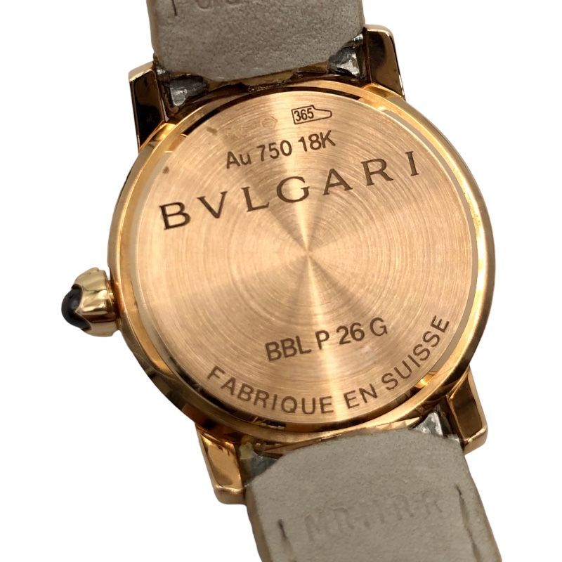 ☆値下げしました☆BVLGARI ブルガリ BBLP26G(BBLP26WGL/12) ブルガリブルガリ ホワイトシェル K18PG キャメル  付属品有り 中古 2300039339460 - メルカリ