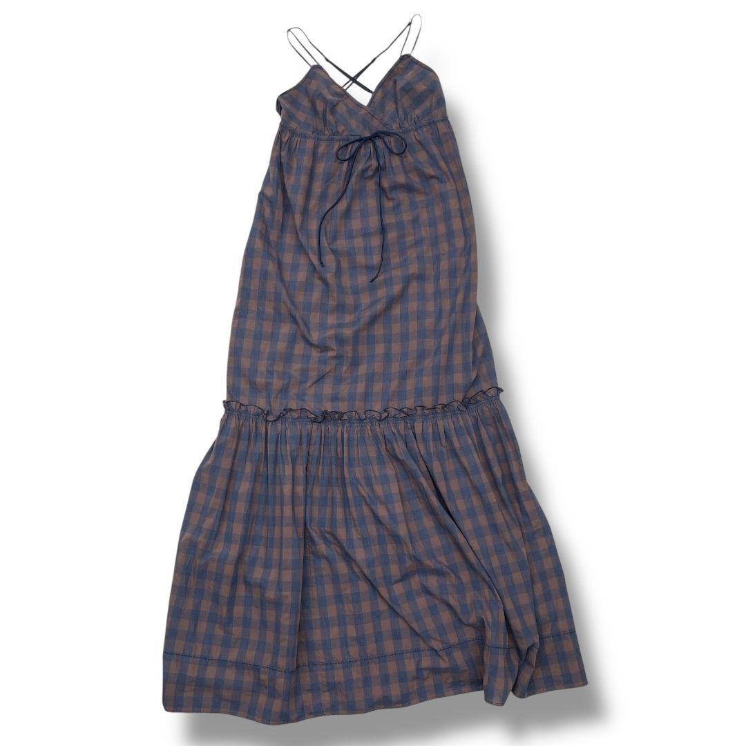 DOUBLE STANDARD CLOTHING チェック柄ロングワンピース