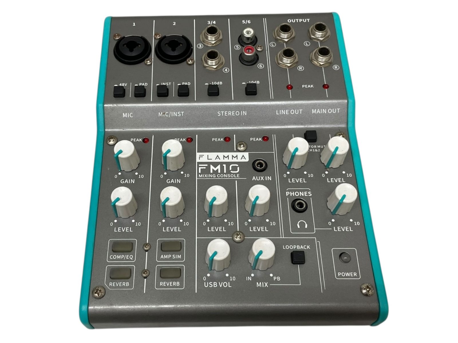 FLAMMA(フランマ) FM10 ポータブル オーディオミキサー 6チャンネル