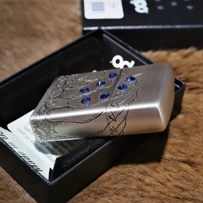 ZIPPO 風の谷のナウシカ 王蟲 青 ブルー シルバーいぶし ジッポ
