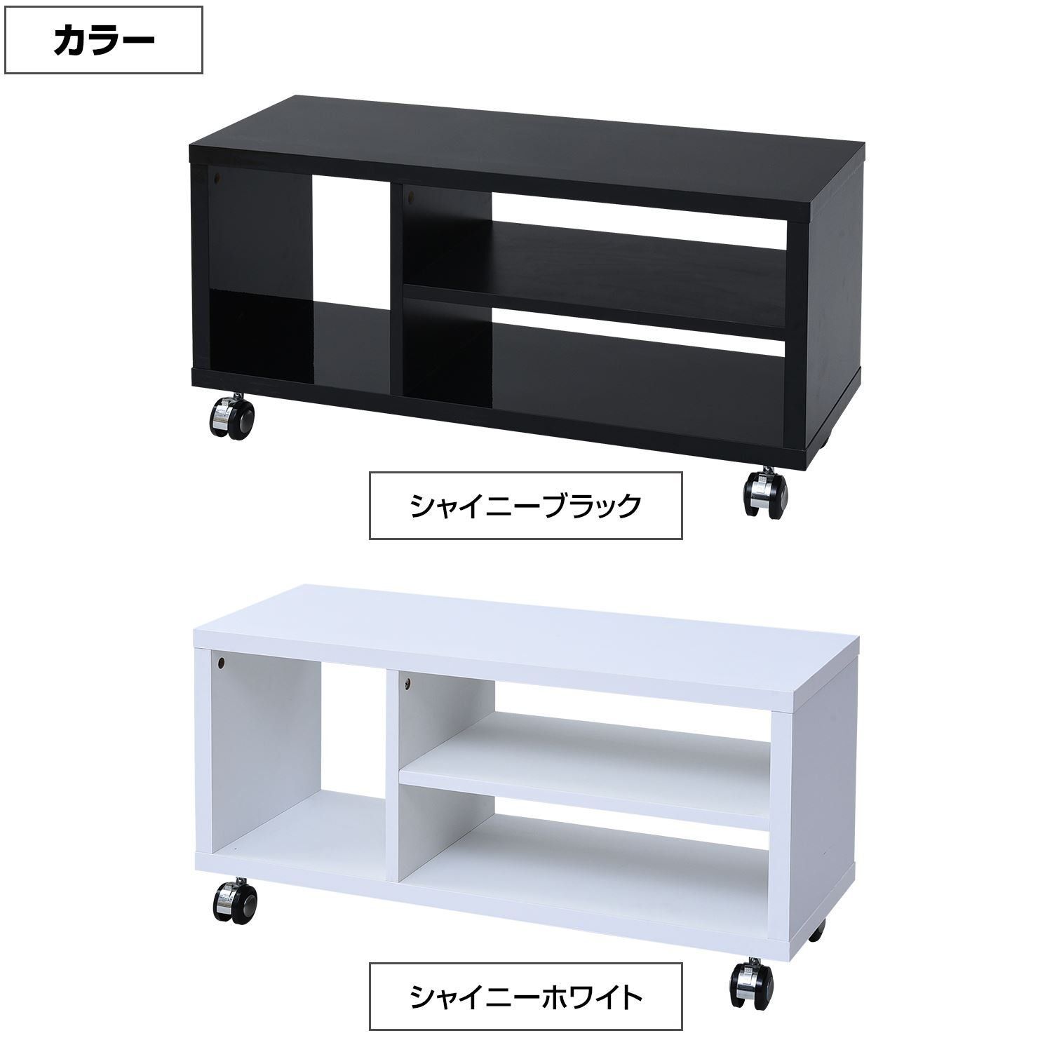 ピュアな SKTV-800 SWH シャイニーホワイト 天板鏡面仕上げ 幅80×奥行29×高さ40cm テレビ台 山善 YAMAZEN 安定性