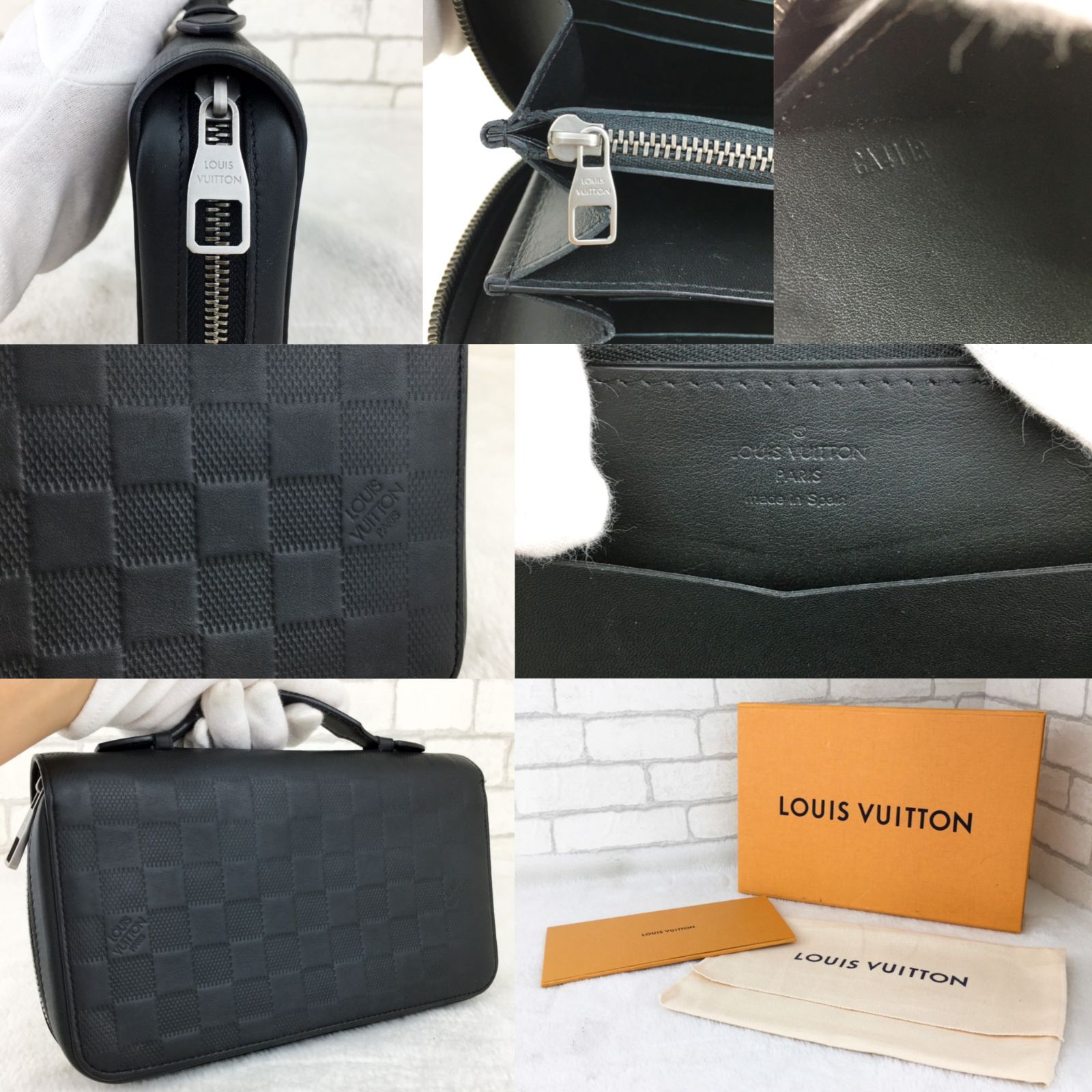 ルイヴィトン LOUIS VUITTON ダミエアンフィニ ジッピーXL 長財布