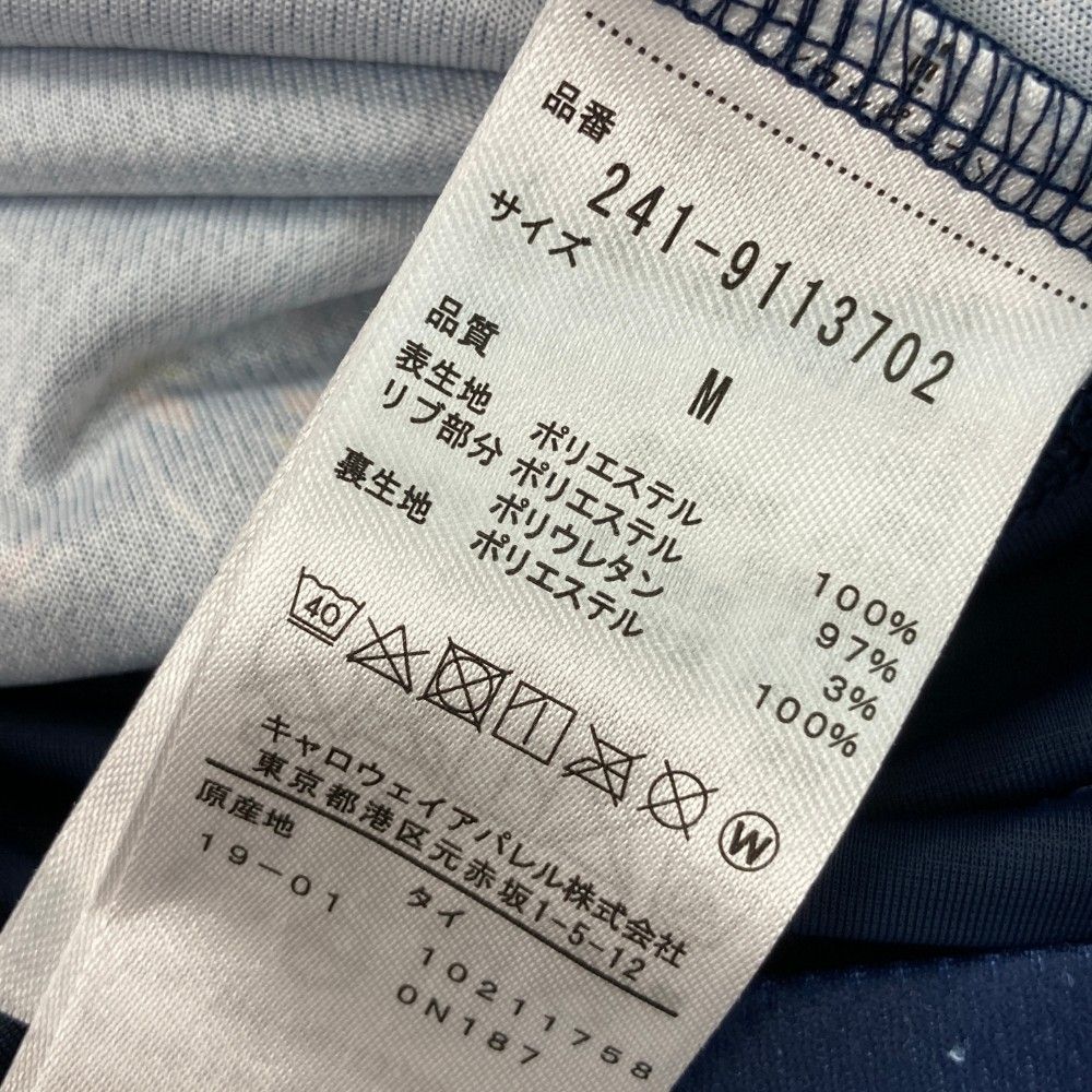 サイズ：M CALLAWAY キャロウェイ 半袖ワンピース ネイビー系