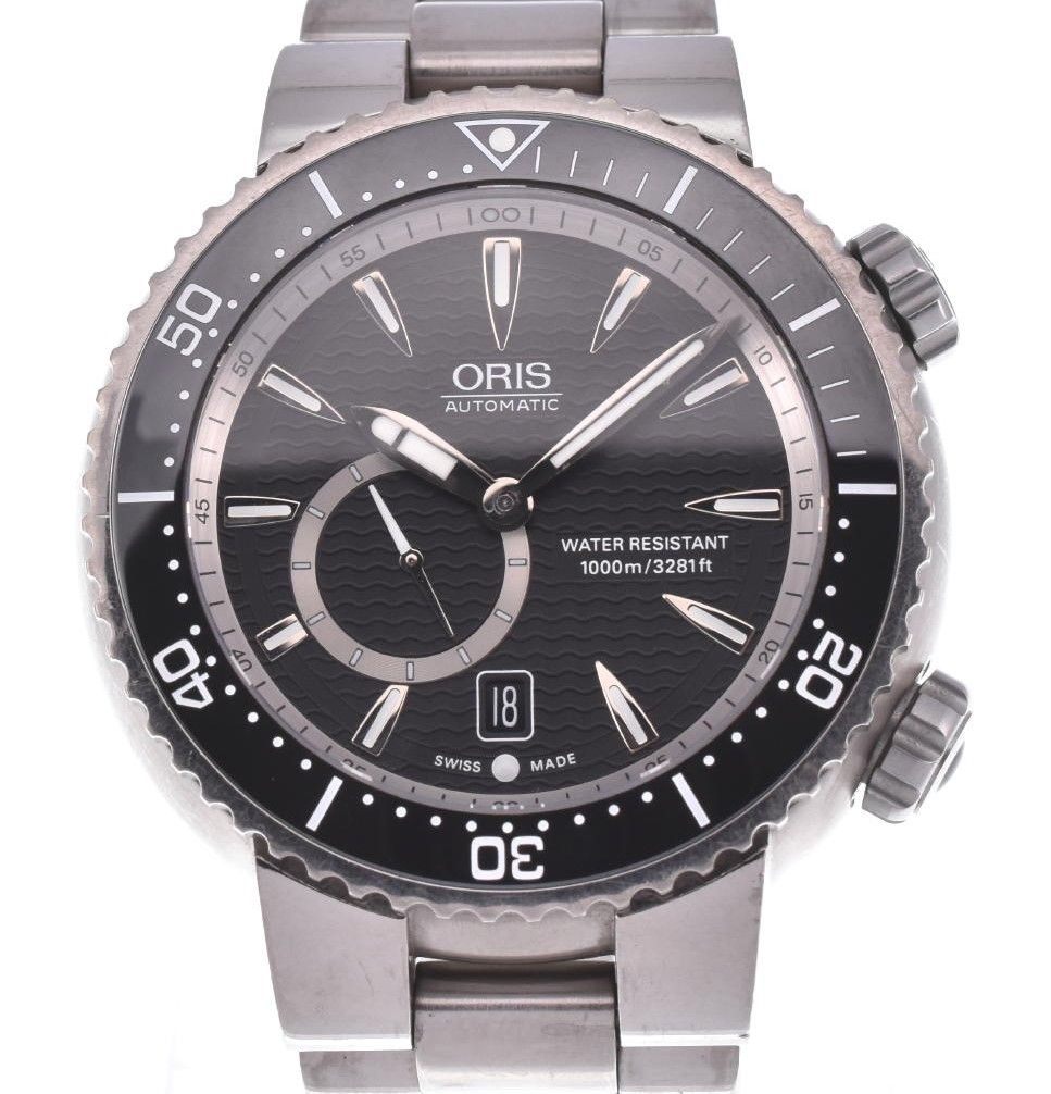 オリス ORIS ダイバーズ スモールセコンド チタン 自動巻き メンズ